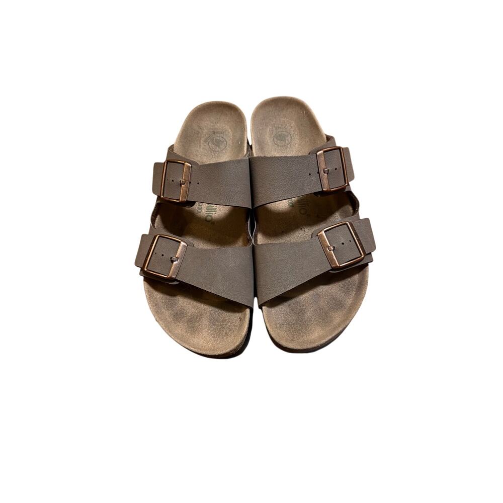Birkenstock x Papillio Womens brown 2Strap Buckle Adjustable Platform Sandals 40